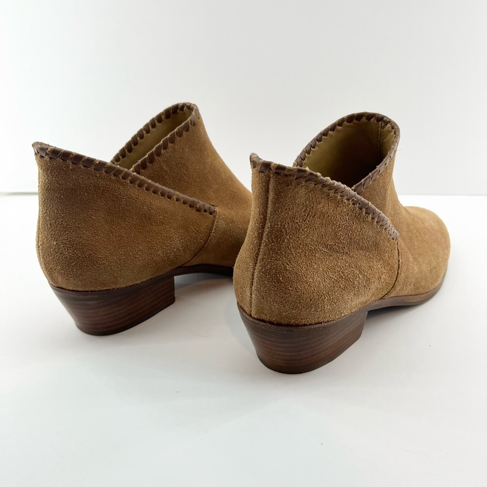 Camel Suede Jack Rogers Sadie Ankle Booties - Picture 8 of 9